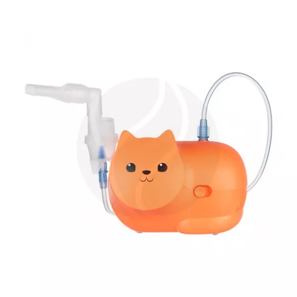 Изображение товара Компрессорный небулайзер Omron Neko Kat для детей, оранжевый, модель NE-C303M-KDRU