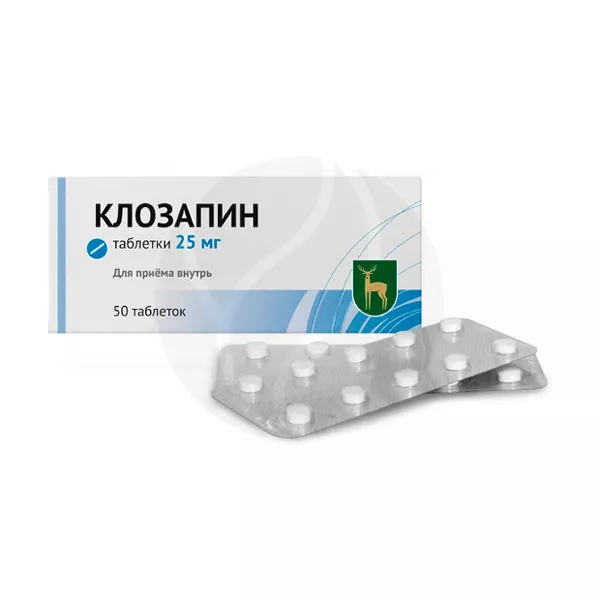 Изображение товара Клозапин таблетки 25мг - лечение психических расстройств Изображение товара Клозапин таблетки 25мг - лечение психических расстройств
