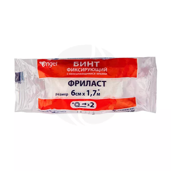 Изображение товара Фриласт бинт нестерильный фиксирующий 6см 1 7м для фиксации повязок и поддержки суставов