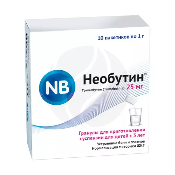 Изображение товара Гранулы для приготовления суспензии Необутин 25 мг 10 пакетиков Россия