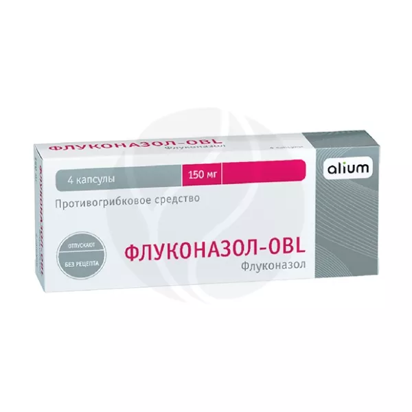 Изображение товара Флуконазол-OBL капсулы 150мг, 4 шт эффективность и безопасность от АЛИУМ