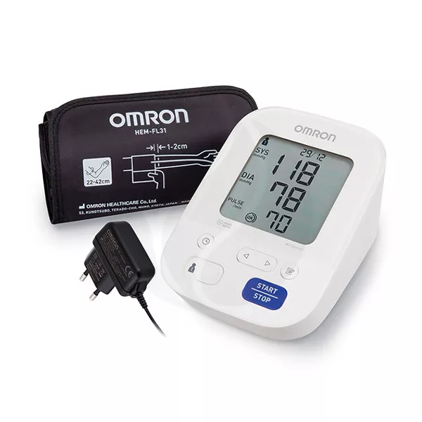 Изображение товара Автоматический тонометр Omron M3 Comfort с манжетой Intelli Wrap и адаптером Изображение товара Автоматический тонометр Omron M3 Comfort с манжетой Intelli Wrap и адаптером
