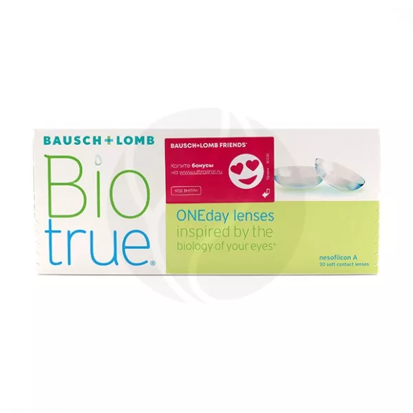 Изображение товара BioTrue ONEday однодневные контактные линзы R8,6 (-2,25 D), 30 шт