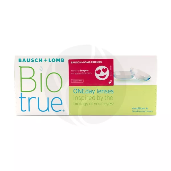 Изображение товара Biotrue ONEday однодневные контактные линзы R8,6 (-3,50 D), 30 шт