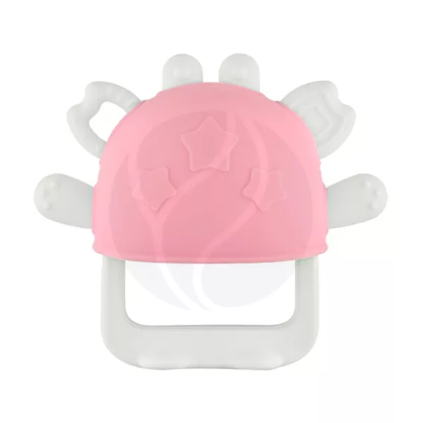 Изображение товара РОКСИ-КИДС Прорезыватель силиконовый Crabby розовый 0+ мес безопасное для зубов