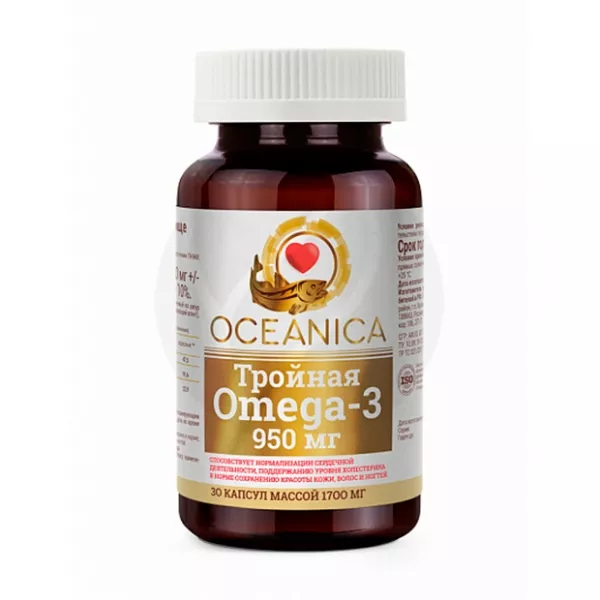 Океаника Тройная Омега-3 капсулы, №30