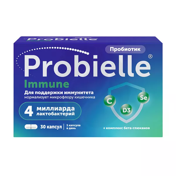 Изображение товара Probielle Immune пробиотик капсулы для укрепления иммунитета 30 шт Изображение товара Probielle Immune пробиотик капсулы для укрепления иммунитета 30 шт