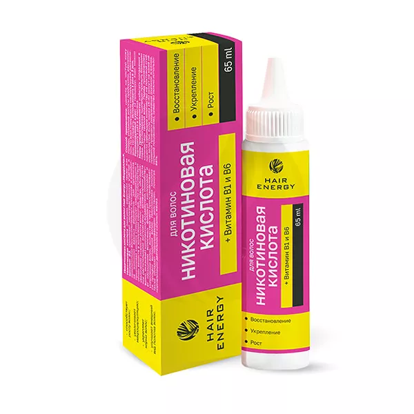 Изображение товара Hair Energy никотиновая кислота для волос, 65мл Изображение товара Hair Energy никотиновая кислота для волос, 65мл