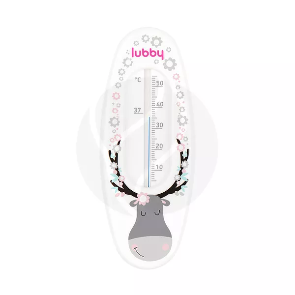 Изображение товара Термометр для ванны Lubby 0+ безопасный с керосином и шкалой