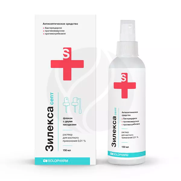 Изображение товара Зилекса септ раствор д/местн. прим. 0,01%, 150мл Изображение товара Зилекса септ раствор д/местн. прим. 0,01%, 150мл