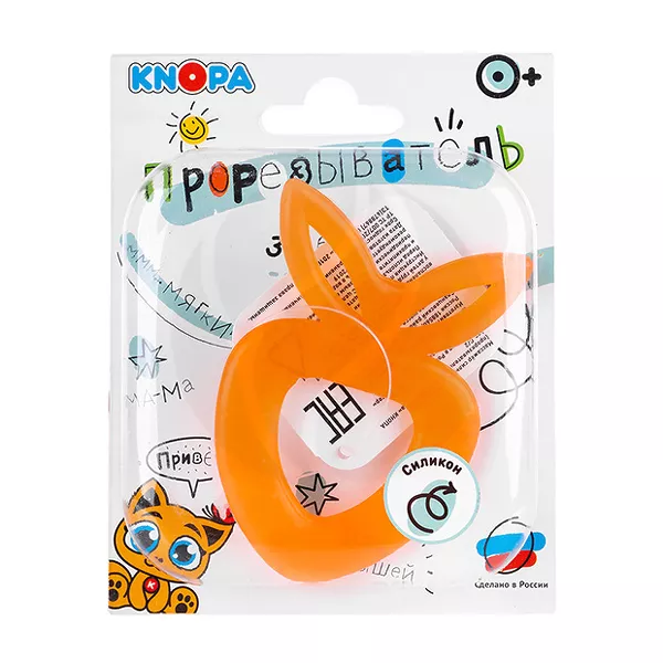 Изображение товара Knopa прорезыватель силиконовый Клубничка (0+), цвет в ассортименте Изображение товара Knopa прорезыватель силиконовый Клубничка (0+), цвет в ассортименте