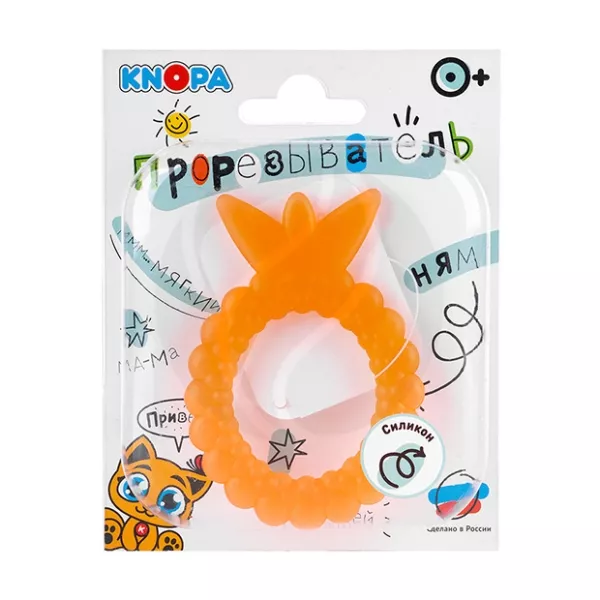 Изображение товара Knopa прорезыватель силиконовый Ягодка 0+ мес безопасный для малышей