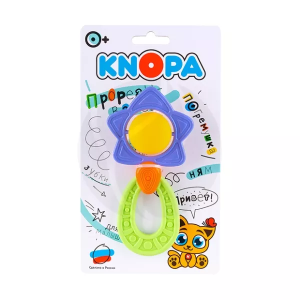 Изображение товара Knopa прорезыватель-погремушка Звезда (0+) Изображение товара Knopa прорезыватель-погремушка Звезда (0+)