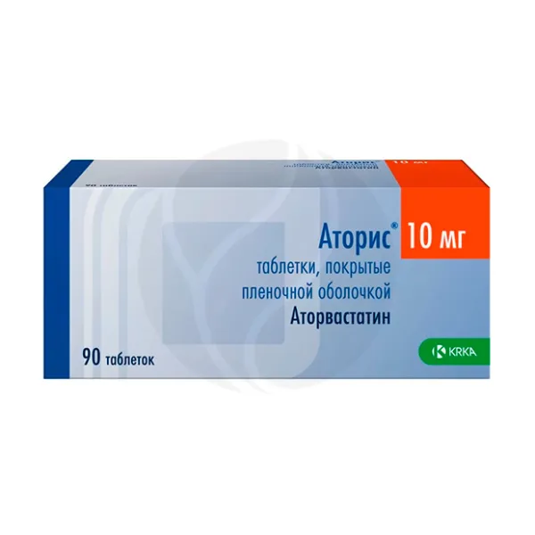 Изображение товара Аторис таблетки покрытые 10 мг №90 для снижения холестерина от Krka