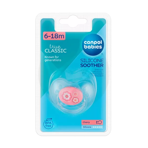 Изображение товара Canpol Babies Newborn Baby пустышка силиконовая (6-18 мес), цвет в ассортименте