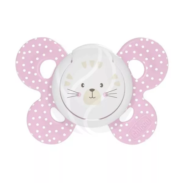 Изображение товара Пустышка Chicco Physio Comfort котик силикон 6-16 мес Италия