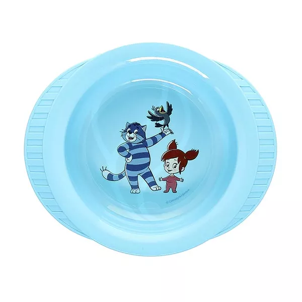 Изображение товара Мама Тама пластиковая глубокая тарелка на присоске голубая для малышей от 6 месяцев Изображение товара Мама Тама пластиковая глубокая тарелка на присоске голубая для малышей от 6 месяцев
