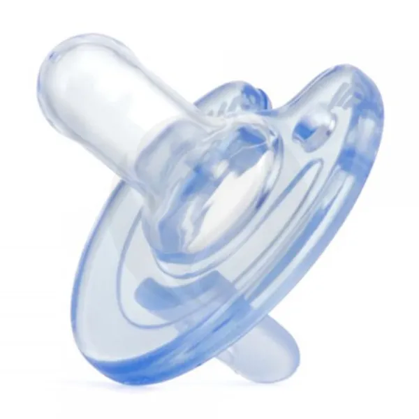 Изображение товара Пома силиконовая соска-пустышка круглой формы синий 0+