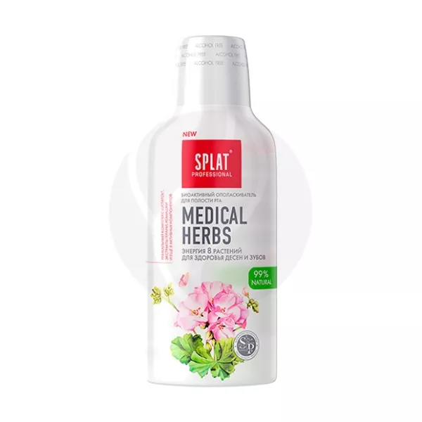 Splat Medical Herbs ополаскиватель для рта антибактериальный, 275мл