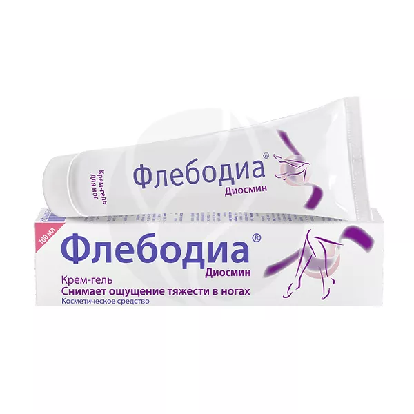 Изображение товара Флебодиа крем-гель, 100мл Изображение товара Флебодиа крем-гель, 100мл