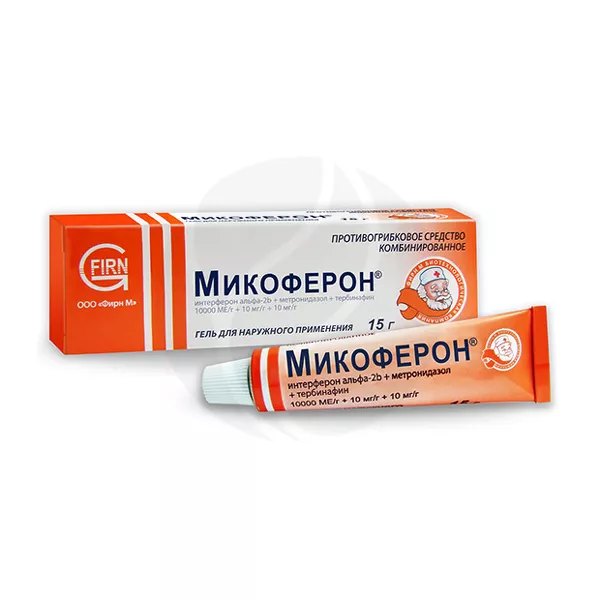 Изображение товара Микоферон гель 15 г для наружного применения против грибка и инфекций кожи Изображение товара Микоферон гель 15 г для наружного применения против грибка и инфекций кожи