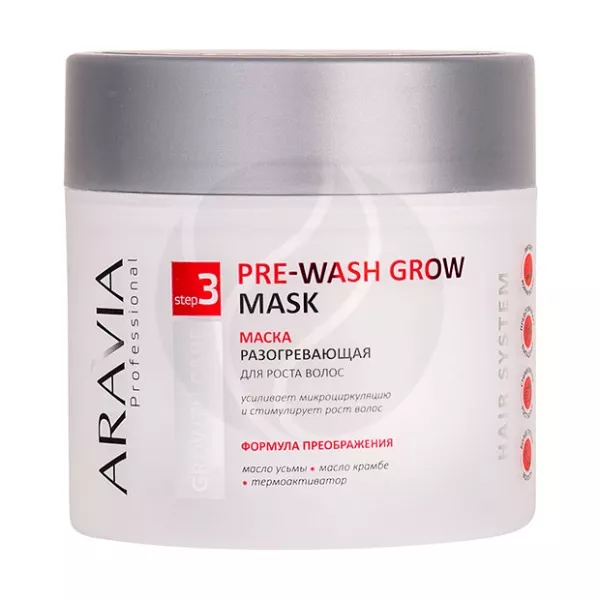Aravia Professional маска разогревающая для роста волос, 300мл