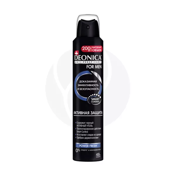 Изображение товара Deonica For Men Активная защита дезодорант-антиперспирант, 200мл Изображение товара Deonica For Men Активная защита дезодорант-антиперспирант, 200мл