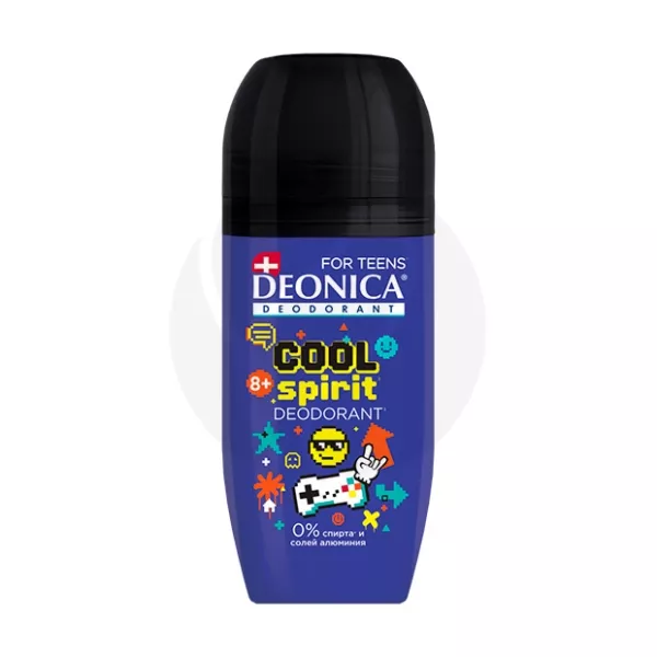 Deonica Сool Spirit дезодорант для мальчиков с 8 лет (ролик), 50мл