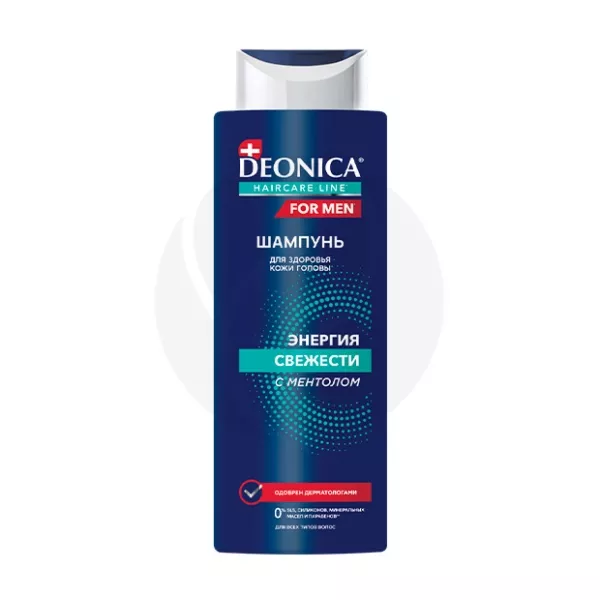 Изображение товара Deonica For men шампунь энергия свежести 380 мл для мужчин чистота и укрепление волос