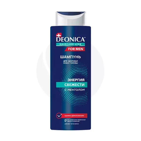Изображение товара Deonica For men шампунь энергия свежести, 380мл Изображение товара Deonica For men шампунь энергия свежести, 380мл