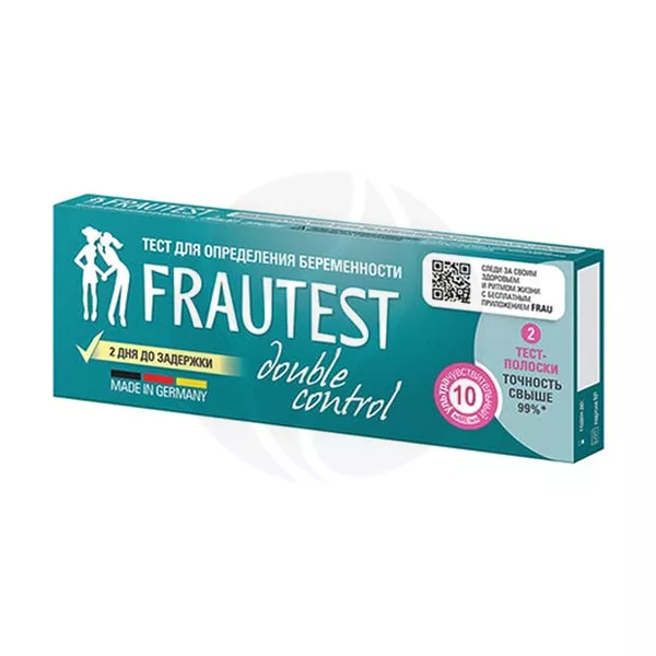 Изображение товара Frautest Double control тест на беременность двойной контроль 2 теста