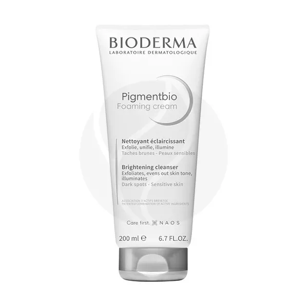 Изображение товара Bioderma Pigmentbio крем осветляющий, очищающий, для чувствительной кожи с гиперпигментацией, 200мл Изображение товара Bioderma Pigmentbio крем осветляющий, очищающий, для чувствительной кожи с гиперпигментацией, 200мл
