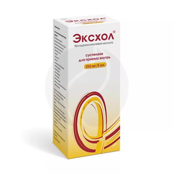 Изображение товара Эксхол суспензия 250мг/5мл 250мл для печени и желчных путей
