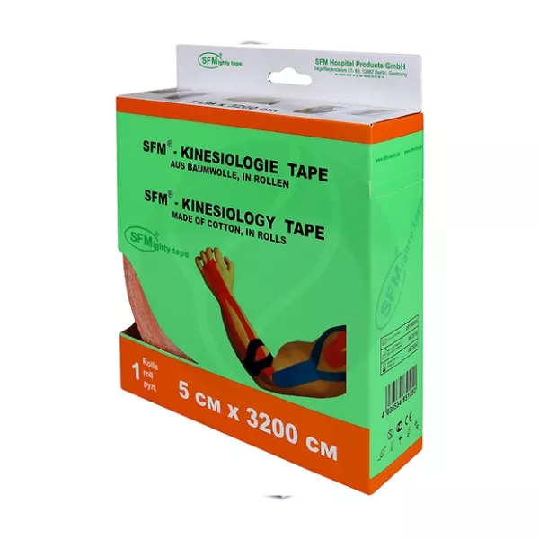 Изображение товара Кинезиологическая лента SFM 5 см x 3200 см оранжевая