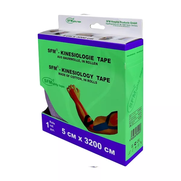 Изображение товара Кинезиологическая лента SFM хлопковая 5 см х 3200 см фиолетовая