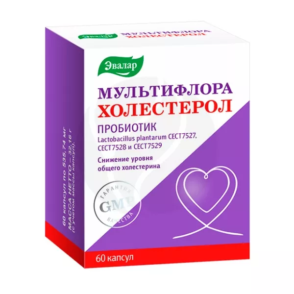 Эвалар Мультифлора Холестерол капсулы, №60