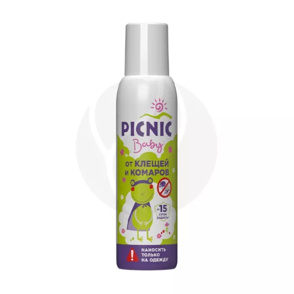 Picnic Baby аэрозоль от клещей и комаров, 125мл