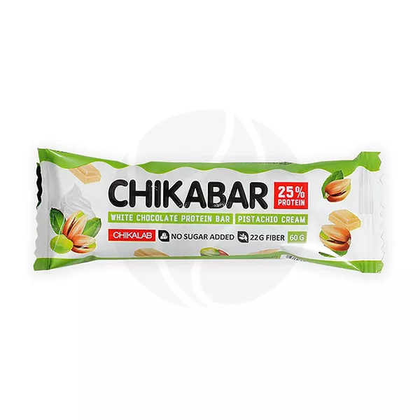 Изображение товара Chikalab батончик фисташковый крем, 60г Изображение товара Chikalab батончик фисташковый крем, 60г