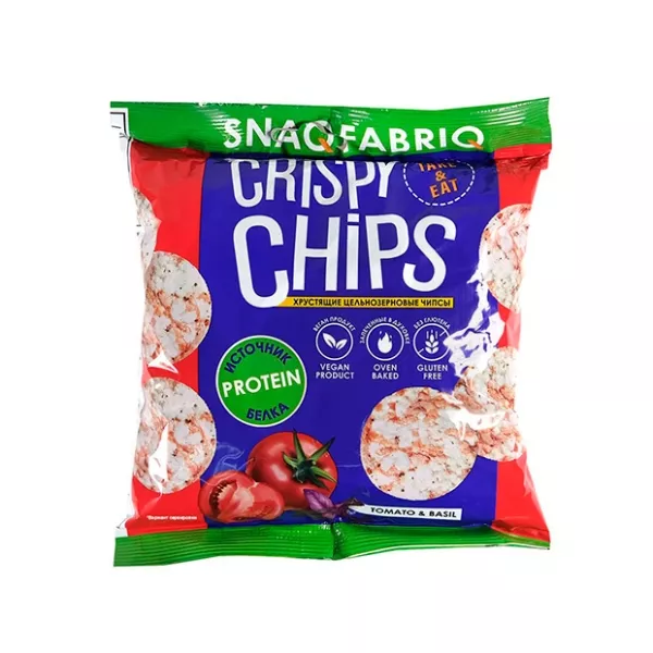 Изображение товара Snaq Fabriq чипсы цельнозерновые томат и базилик 50g