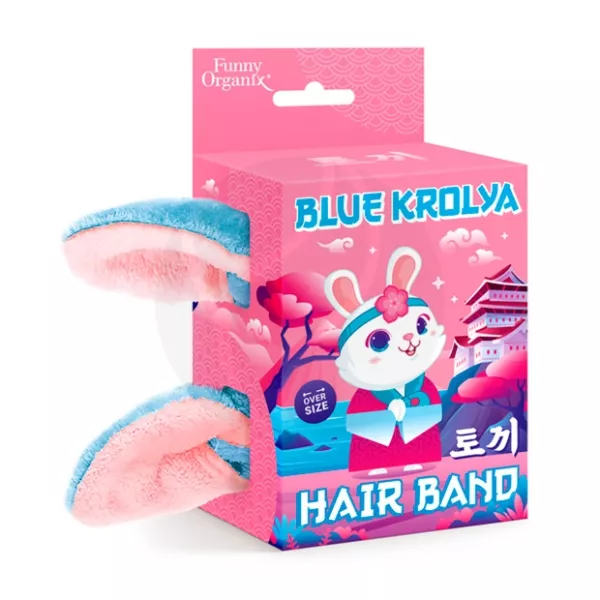 Изображение товара Повязка для волос Funny Organix Blue Krolya гипоаллергенная универсальная