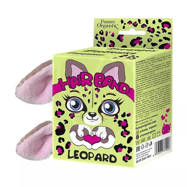 Изображение товара Funny Organix Leopard повязка для волос, 40г