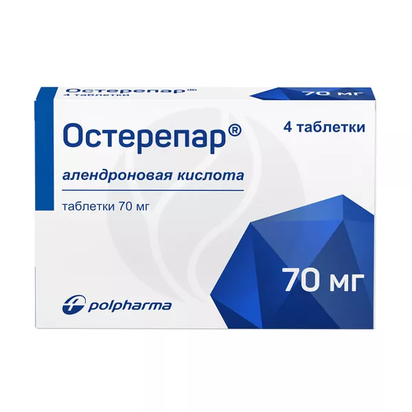 Изображение товара Остерепар таблетки 70мг для лечения остеопороза Изображение товара Остерепар таблетки 70мг для лечения остеопороза