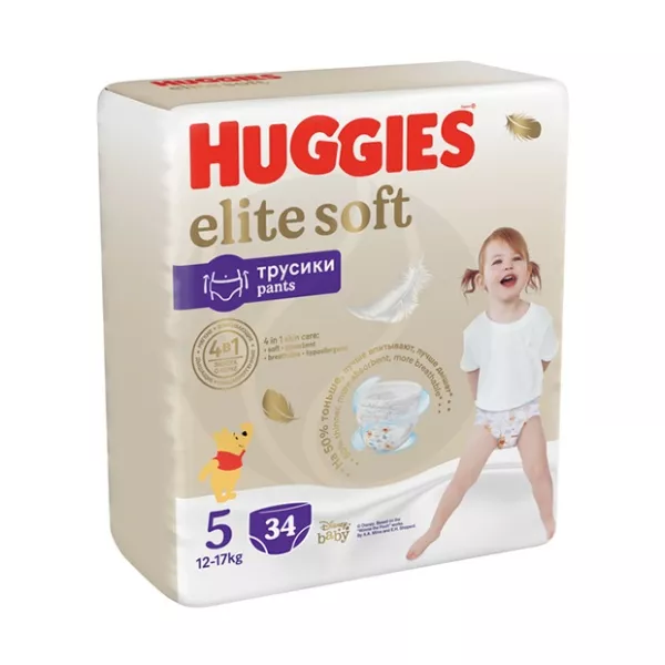 Huggies Elite Soft 5 подгузники-трусики (12-17кг), №34