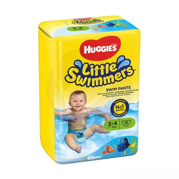 Изображение товара Huggies Little Swimmers 3-4 подгузники-трусики для плавания (7-15кг), 12шт Изображение товара Huggies Little Swimmers 3-4 подгузники-трусики для плавания (7-15кг), 12шт