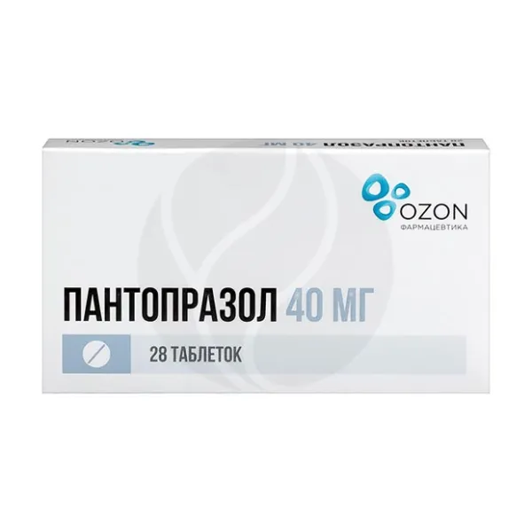 Изображение товара Пантопразол таблетки 40мг 28 шт. - эффективное лечение гастроэзофагеальной рефлюксной болезни Изображение товара Пантопразол таблетки 40мг 28 шт. - эффективное лечение гастроэзофагеальной рефлюксной болезни