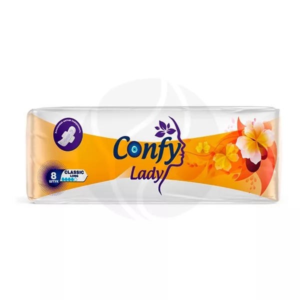 Confy Lady Classic Long прокладки, 8шт