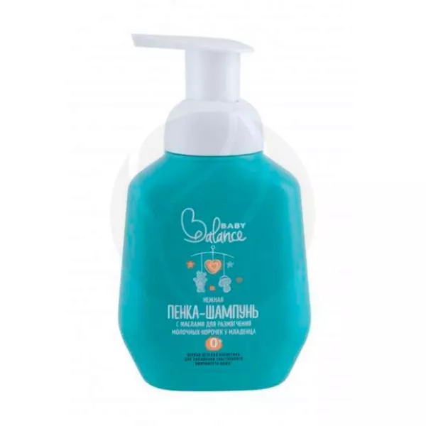Изображение товара Baby Balance пенка-шампунь с маслами для размягчения молочных корочек 250мл