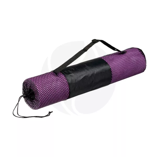 Изображение товара Bradex коврик для йоги и фитнеса двухслойный фиолетовый/серый с чехлом, (173*61*0,6 см)