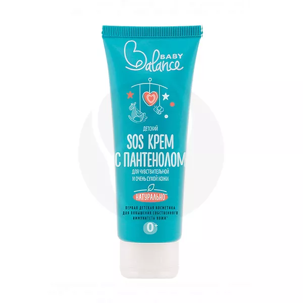 Изображение товара Baby Balance крем-SOS с пантенолом для чувствительной и сухой кожи (0+), 75мл Изображение товара Baby Balance крем-SOS с пантенолом для чувствительной и сухой кожи (0+), 75мл
