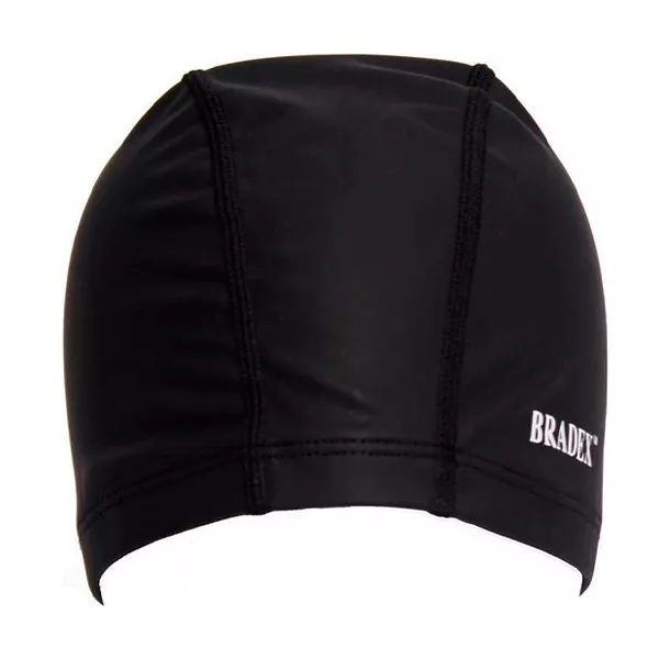 Изображение товара Шапочка для плавания Bradex текстильная покрытая ПУ черная